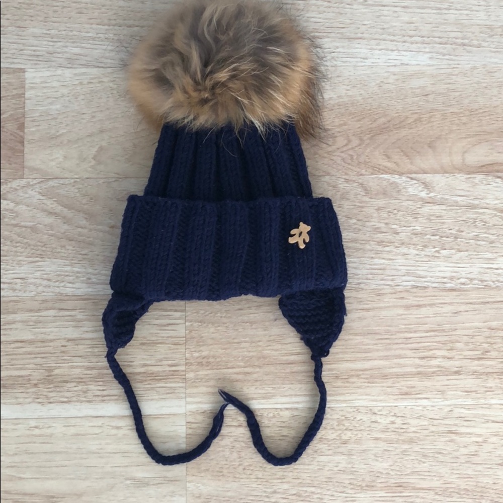 Knitted hand made winter hat